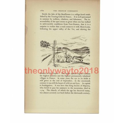 Capcir, Catalan France, Book Illustration (Print), 1939