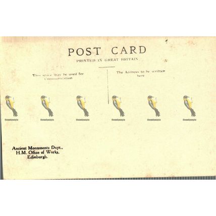 Banqueting Hall, Edinburgh Castle, Scotland, HM Office Of Works Postcard