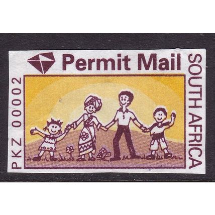 South Africa Family Permit Mail Stationary Cut Out VGC
