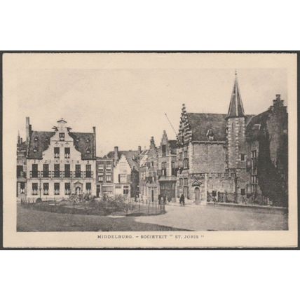 Societeit St Joris, Middelburg, c.1930 - Den Boer Briefkaart