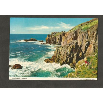 Postcard Cornwall Lands End John Hinde 2DC16