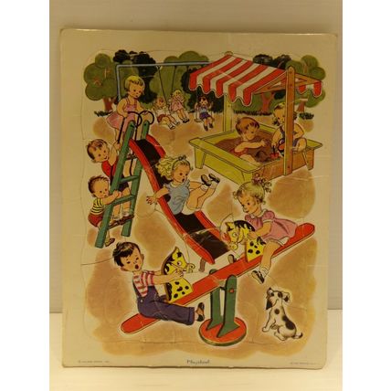 Playskool Golden Press Children Playing Vintage Puzzle 8 x 10