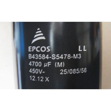 4700uF 450 Volt 4700µF 450V TDK EPCOS Electrolytic Capacitor New Old Stock