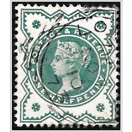1900 QV - New Colors Jubilee - ½d bluish green (as picture) C2-11