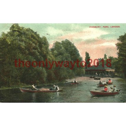 Finsbury Park, London, Postcard, 1914