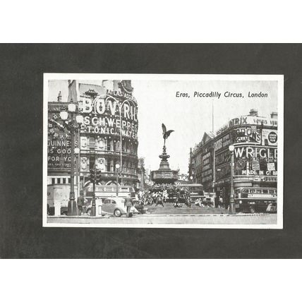Postcard London Eros Piccadilly Circus