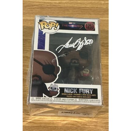 Funko Pop! Nick Fury #1253 Facsimile Laser Autographed Figure (Box & Protector)