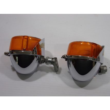 Harley Davidson Front Turn Signals OEM Softail Dyna SAE DP 85 DOT PM