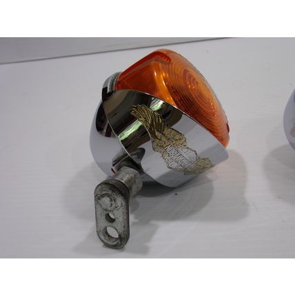 Harley Davidson Front Turn Signals OEM Softail Dyna SAE DP 85 DOT PM