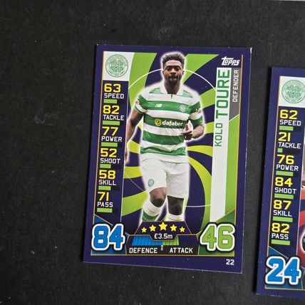 Lot x 18 CELTIC 2016-17 Topps Match Attax SPFL Scottish Football Cards