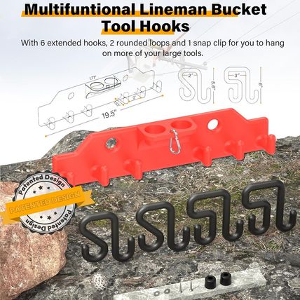 Lineman Tool Board, Bucket Truck Hook Organizer, Line Work Buckets Accessories,T