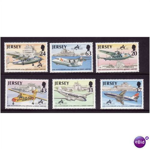 JERSEY 1997 JERSEY AIRCRAFT SET 6 VALS U/M MINT