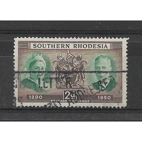 SouthernRhodesia.Diamond Jubilee of Southern Rhodesia stamp.Fine Used.July19