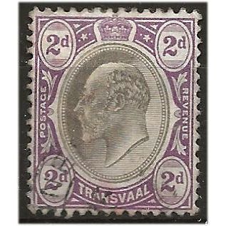 Transvaal 1902 SG246 2d Black & Purple Very Fine Used . .. .