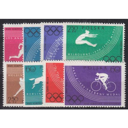 POLEN POLAND [1960] MiNr 1166-73 A ( **/mnh ) Olympia
