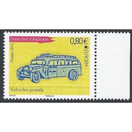 Andorra (France) Mi 760: Europa: Postal Vehicles: Post Bus.