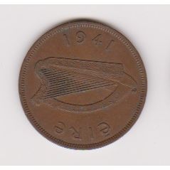 Ireland Penny 1941 VF to EF