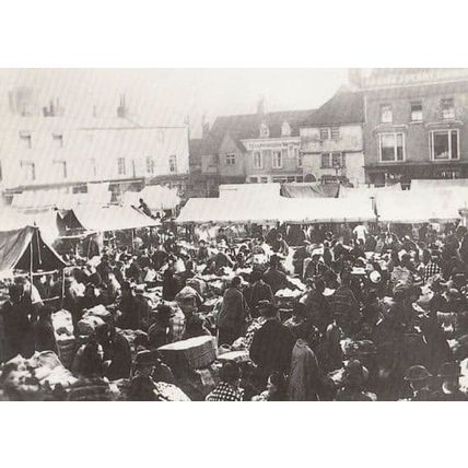 Plait Clothes Victorian Market Traders Place Hitchin Hertfordshire Rare Postcard