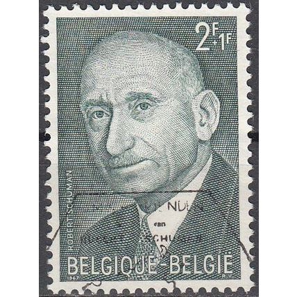 Belgique 1967 Michel 1477 O Cote (2008) 0.30 € Robert Schuman Cachet rond