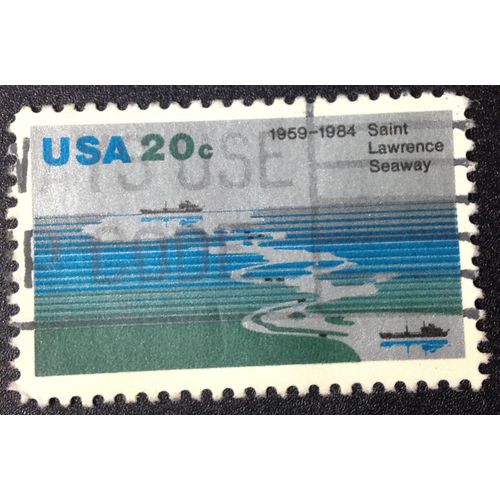 US Stamp #2091 used: 1984 20c St. Lawrence Seaway [1]