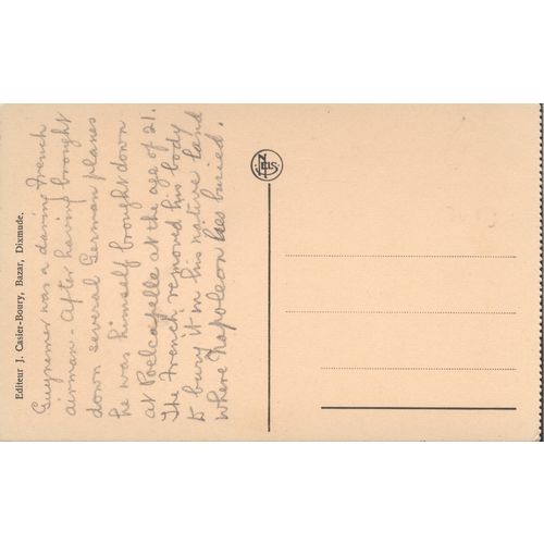 Vintage Belgium Postcard - Poelcapelle. - Monument Guynemer