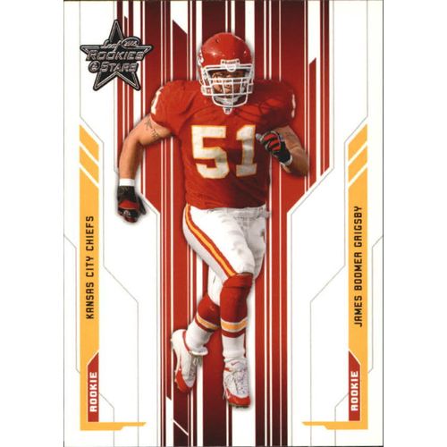 2005 Leaf Rookies & Stars Football James Boomer Grigsby ROOKIE