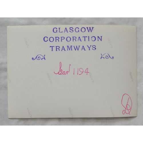 Photo Glasgow Tram no.1194