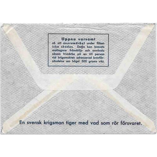 Sweden Military Postal Sta in Gaza Egypt to Sweden 1963 with RETURN LABEL inside