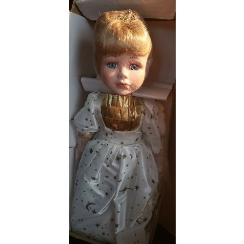The Heritage Collection Classic Storytime Cinderella Porcelain Doll w/Stand 14"