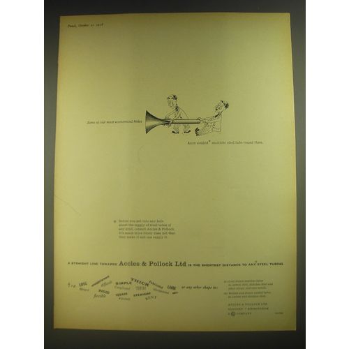 1958 Accles & Pollock Ad - Some of our most economical holes have welded