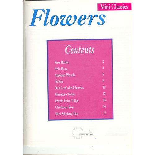 Mini Classics Flowers Quilt Booklet Quilting qbk003