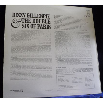Dizzy Gillespie - Dizzy Gillespie & The Double Six Of Paris Vinyl 1963