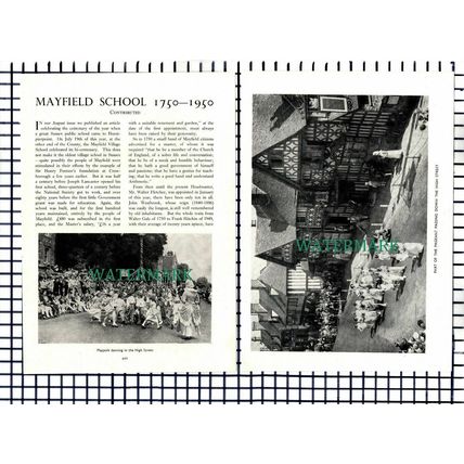 (8175) Mayfield Village School Walter Fletcher - 1950 Article