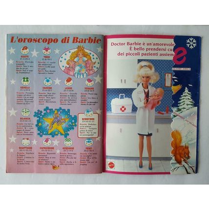 1995 Italian Barbie Comic Holiday Edition November / Foil Cover 80 Pgs VF/NM