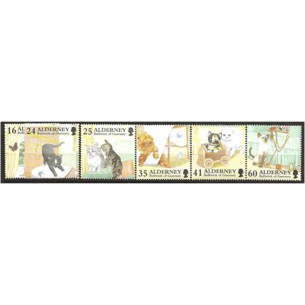 Alderney 1996 Cats Set A89-A94 Unmounted Mint . .. .