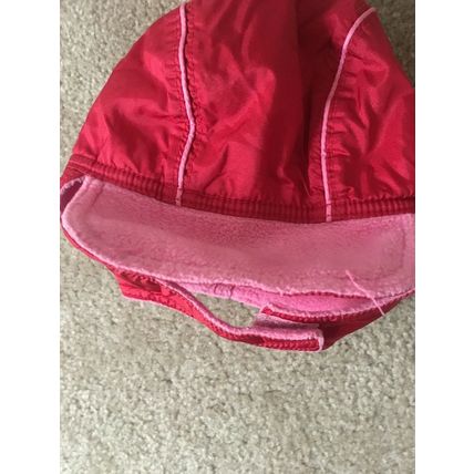 Old Navy Baby Infant Girls Pink Aviator Trapper Hat Straps Size 12-24 Months