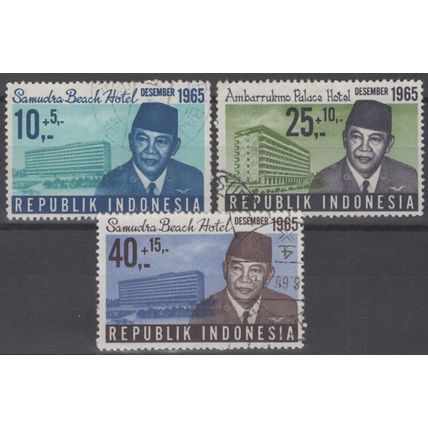 ZAYIX Indonesia B187-B189 Used Semi-Postal President Sukarno 070522S45