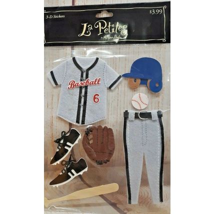 La Petites Baseball 3-D Stickers