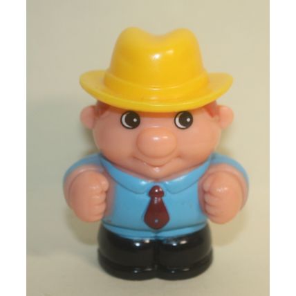 Mega Bloks Man in Yellow Hat Play Figure