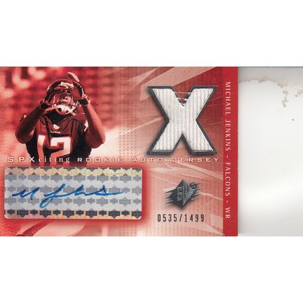 MICHAEL JENKINS 2004 CERTIFIED JERSEY & AUTOGRAPH ATLANTA FALCONS WIDE RECEIVER