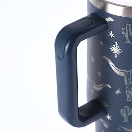 Yellowstone Pattern Stainless Steel With Straw Cup
