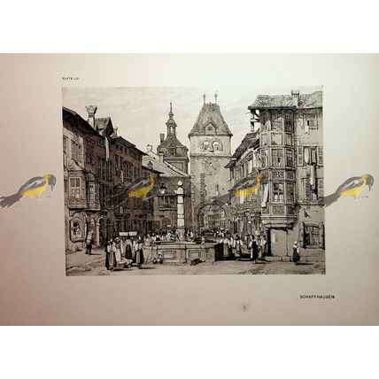Schaffhausen, Switzerland, Samuel Prout, Book Illustration (Print), 1915