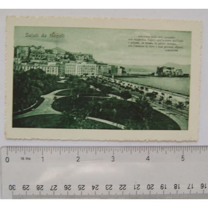 vintage postcard Napoli, Saluti da Napoli