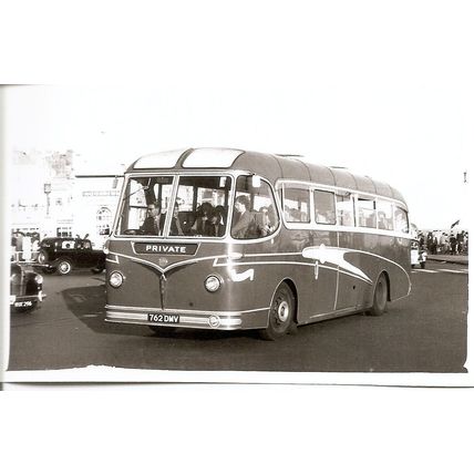 Black & White Photo of Everyman's Coaches of Maudlin - 762 DMV ex Ansell, London