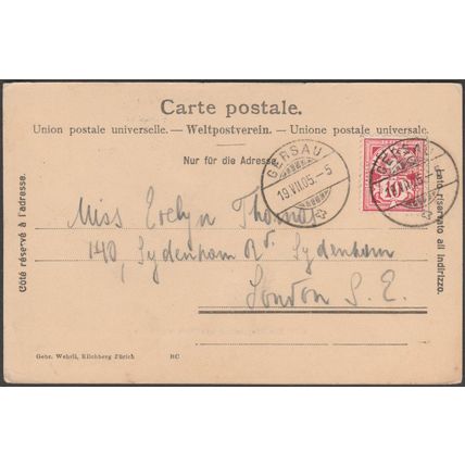Der Bürgenstock von Vitznau Gesehen, Luzern, 1905 - Wehrli AK