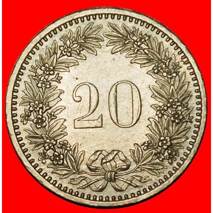 Ⰶ LIBERTY (1881-2025): SWITZERLAND★20 RAPPEN 1984 DIES 2+B★LOW START★NO RESERVE