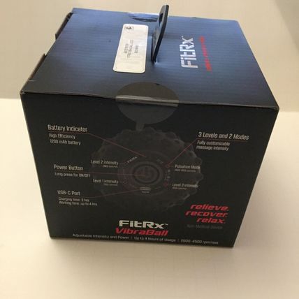 NEW FitRx Vibraball Rechargeable Vibrating Massage Roller
