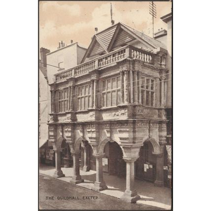 The Guildhall, Exeter, Devon, 1913 - ETW Dennis Postcard