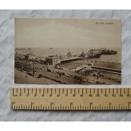 vintage postcard Brighton West Pier