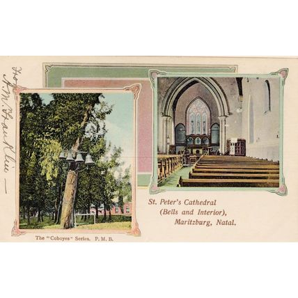 St Peters Cathedral Maritzburg Natal South Africa Old Postcard